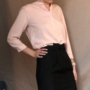 UniQlo light pink blouse NWT